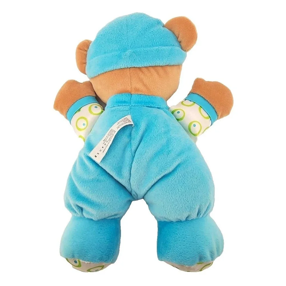 Fisher-Price‎ Plush Blue Baby's 1st Bear M9529 2008 Pajamas Stuffed Toy EUC